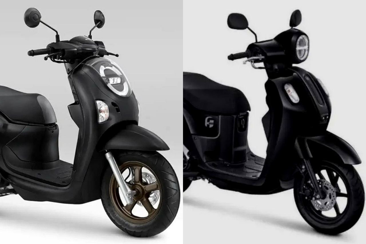 Pasar Motor Matic retro modern di Indonesia, dua model yang sering dibandingkan, Yamaha Fazzio dan Honda Scoopy mana yang paling irit?