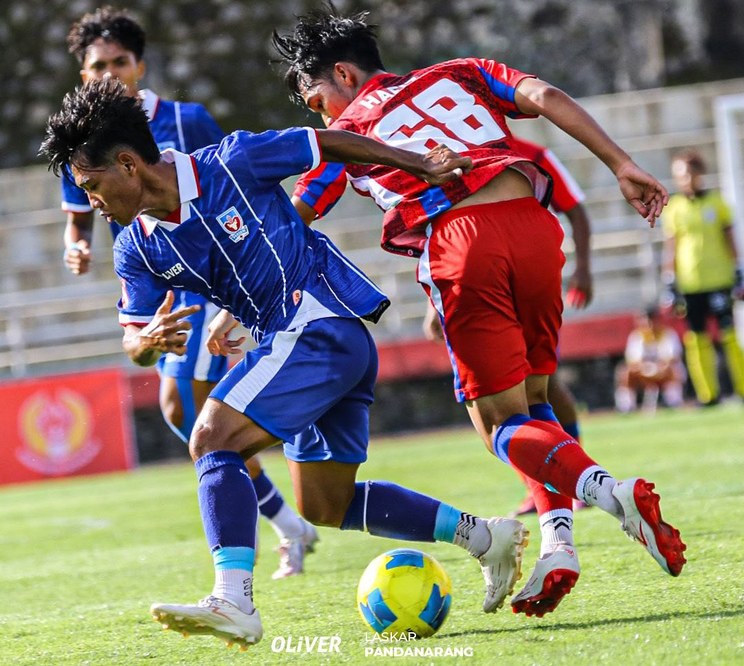 Laga Persebi Boyolali vs Persitara Jakarta Utara di Stadion Kebogiro (21/4/2025).