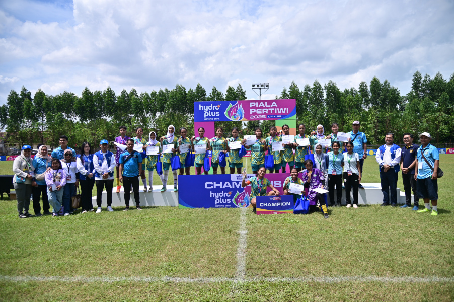 Putri Tangsel City juara di Jang Hydroplus Piala Pertiwi U-14 & U-16 2025 Regional Banten.