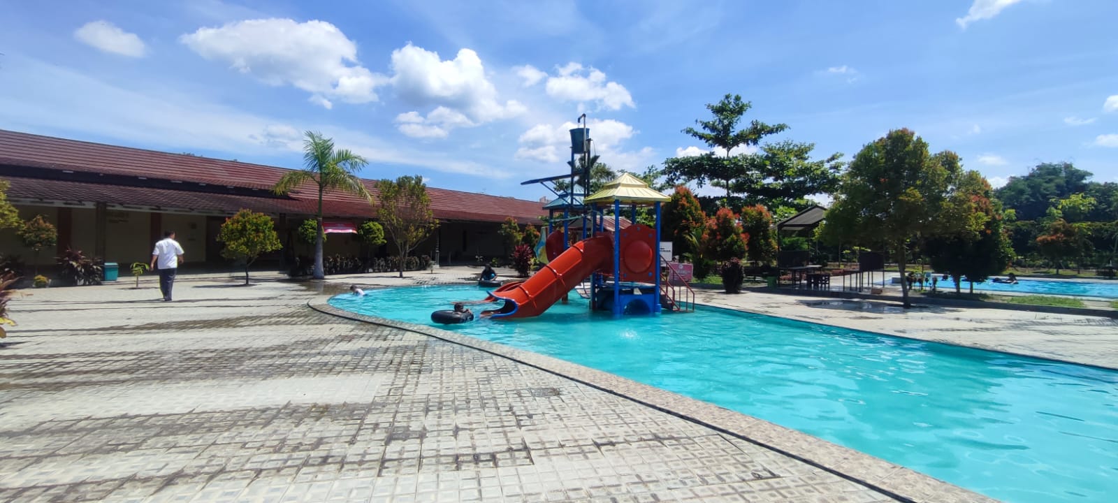 Wisata air yang dikelola BUMDes Kaliwedi, Kecamatan Gondang, Sragen. (Ahmad Khairudin/Radar Solo)