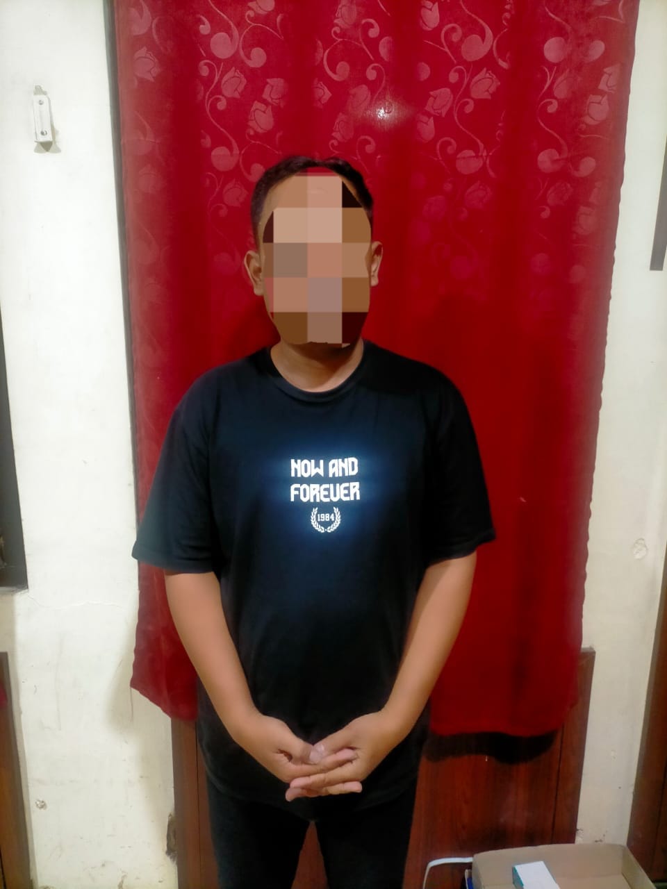 HM alias Iler,35, warga Sambungmacan, Sragen dibekuk Polres Sragen karena menggelapkan uang korbannya senilai Rp 200 juta. (Dokumentasi Polres Sragen)