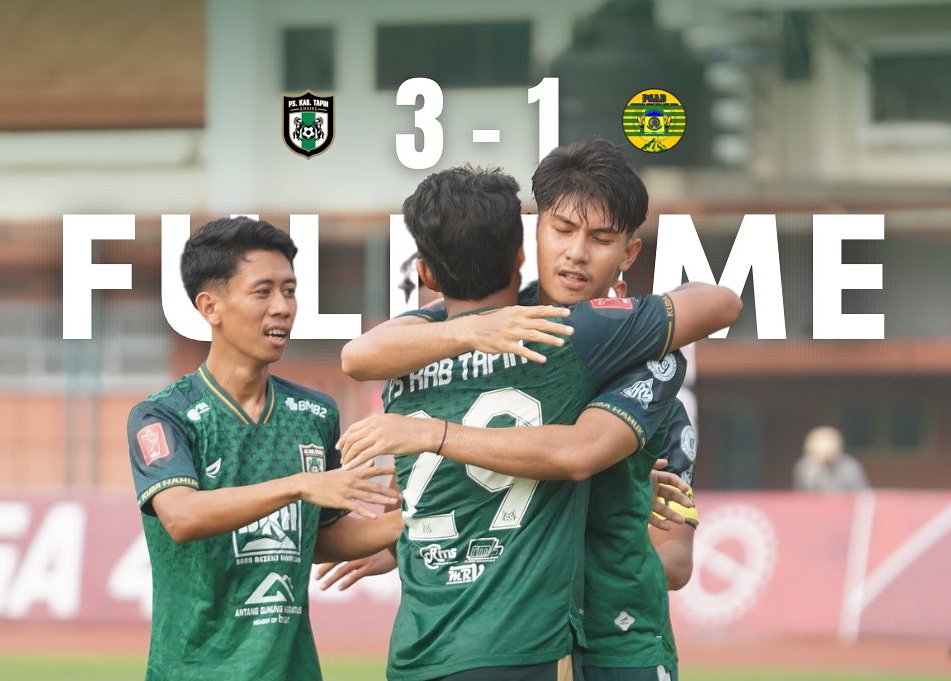 Skuad PS Kabupaten Tapin usai melawan PSAB Aceh besar di Liga 4 nasional (24/4/2025).
