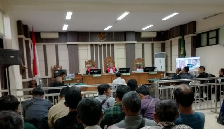 Sidang putusan kasus korupsi BUMDes Berjo Karanganyar yang digelar di Pengadilan Tipikor Semarang, Kamis (24/4/2025). (Dokumentasi Kejari Karanganyar)