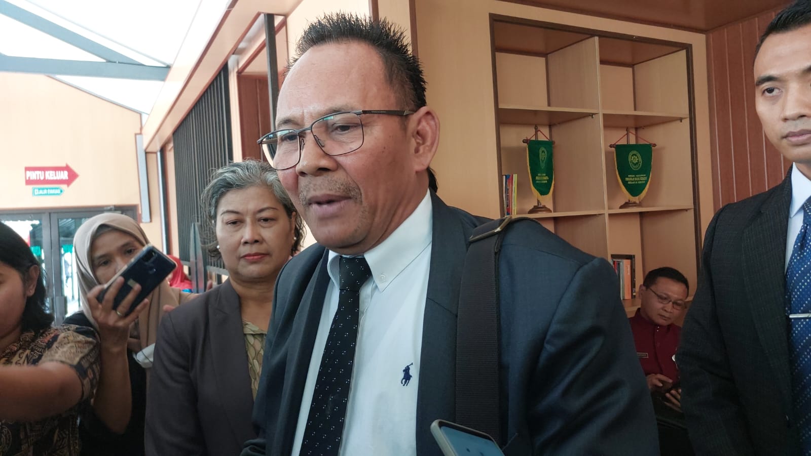 Kuasa hukum Jokowi, YB Irpan, saat ditemui di Pengadilan Negeri (PN) Solo