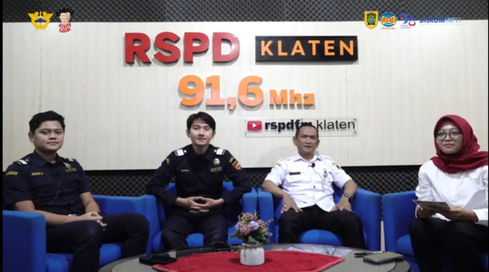 Salah satu podcast sosialisasi gempur rokok ilegal yang digelar di RSPD Klaten.