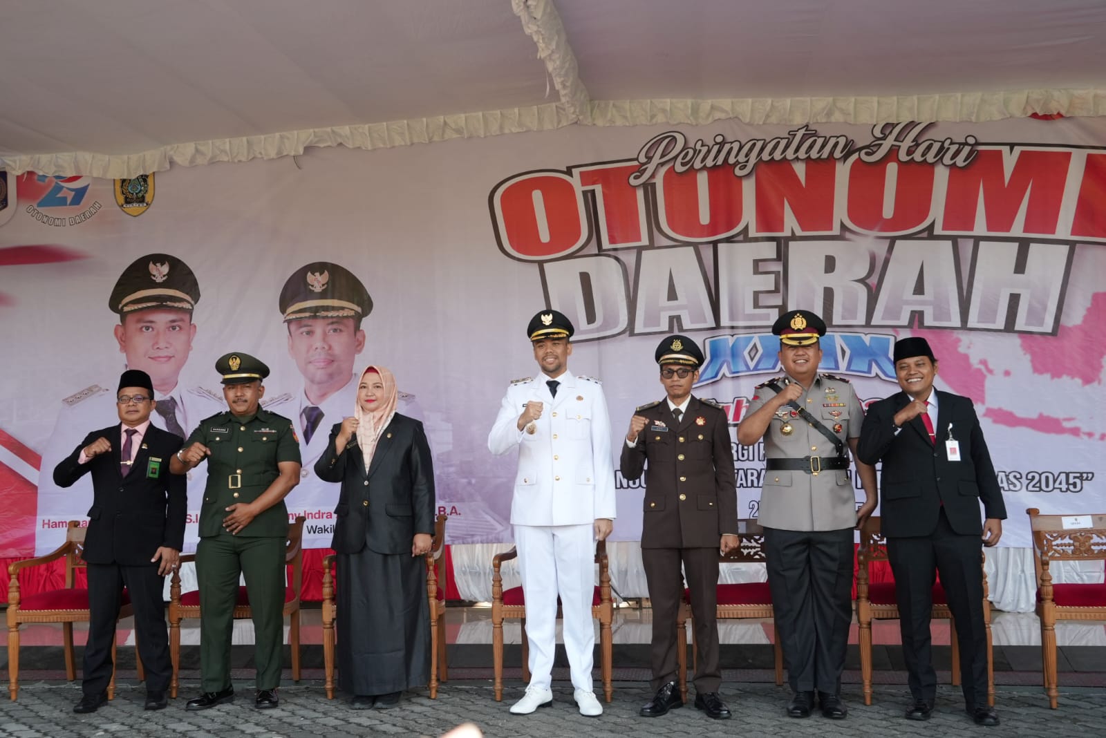 Wabup Klaten Benny Indra Ardhianto bersama unsur forkompimda.