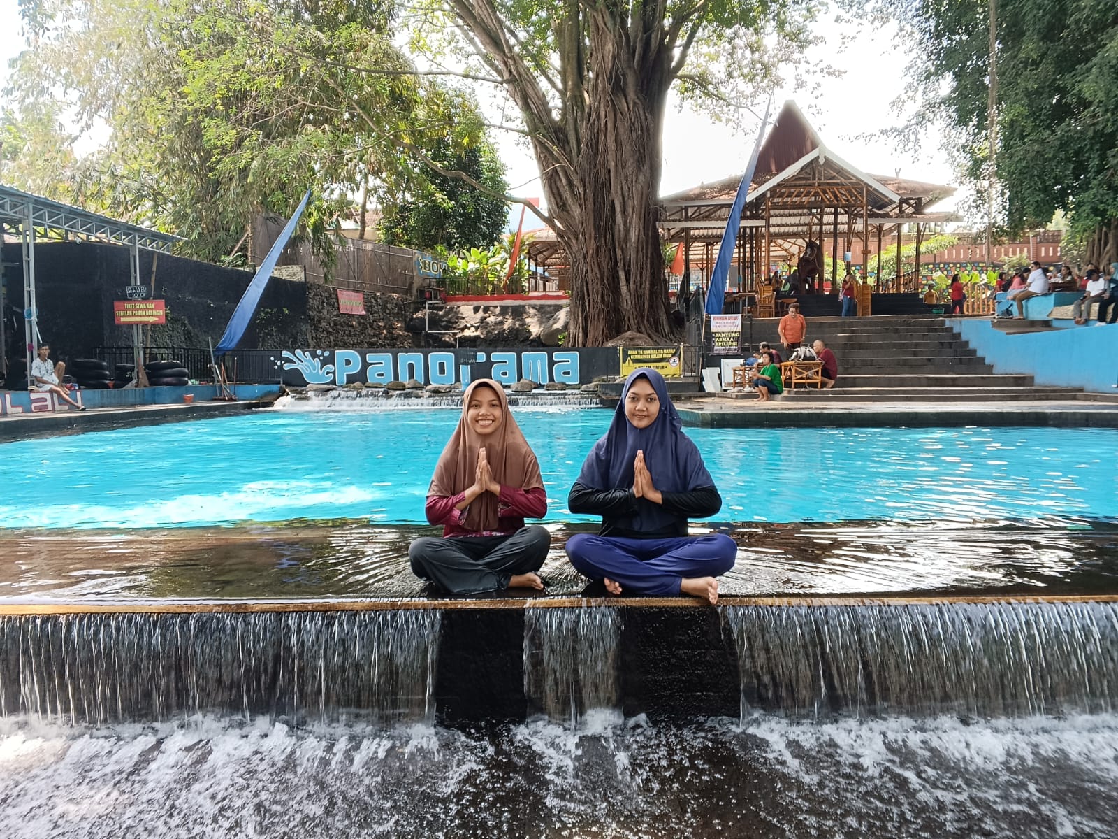 Kolam utama Panorama Waterpark di Kecamatan Teras, Kabupaten Boyolali. (Dok.Radar Solo)