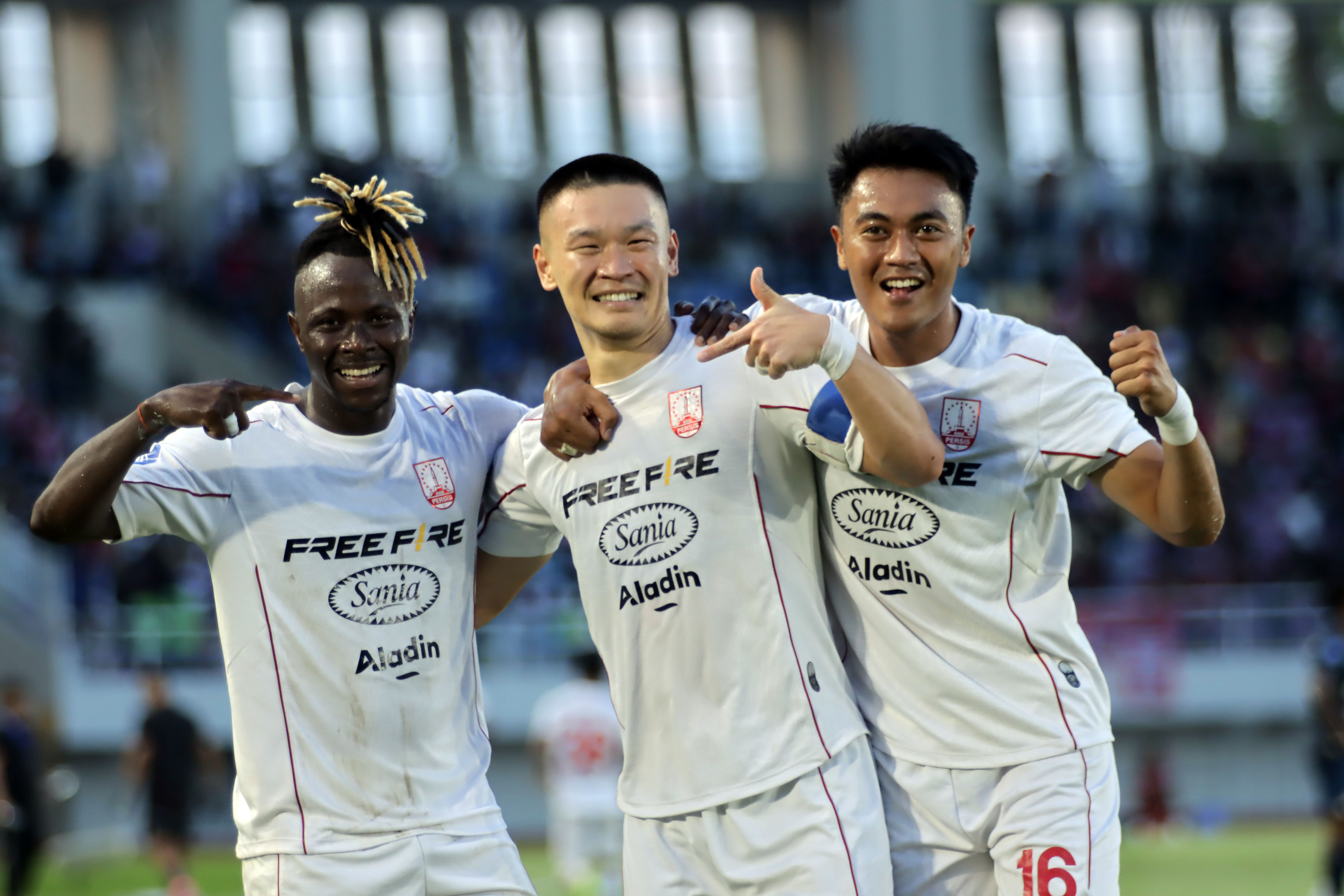 Persis Solo Moussa melawan Persita Tangerang di Stadion Manahan (27/4/2025).