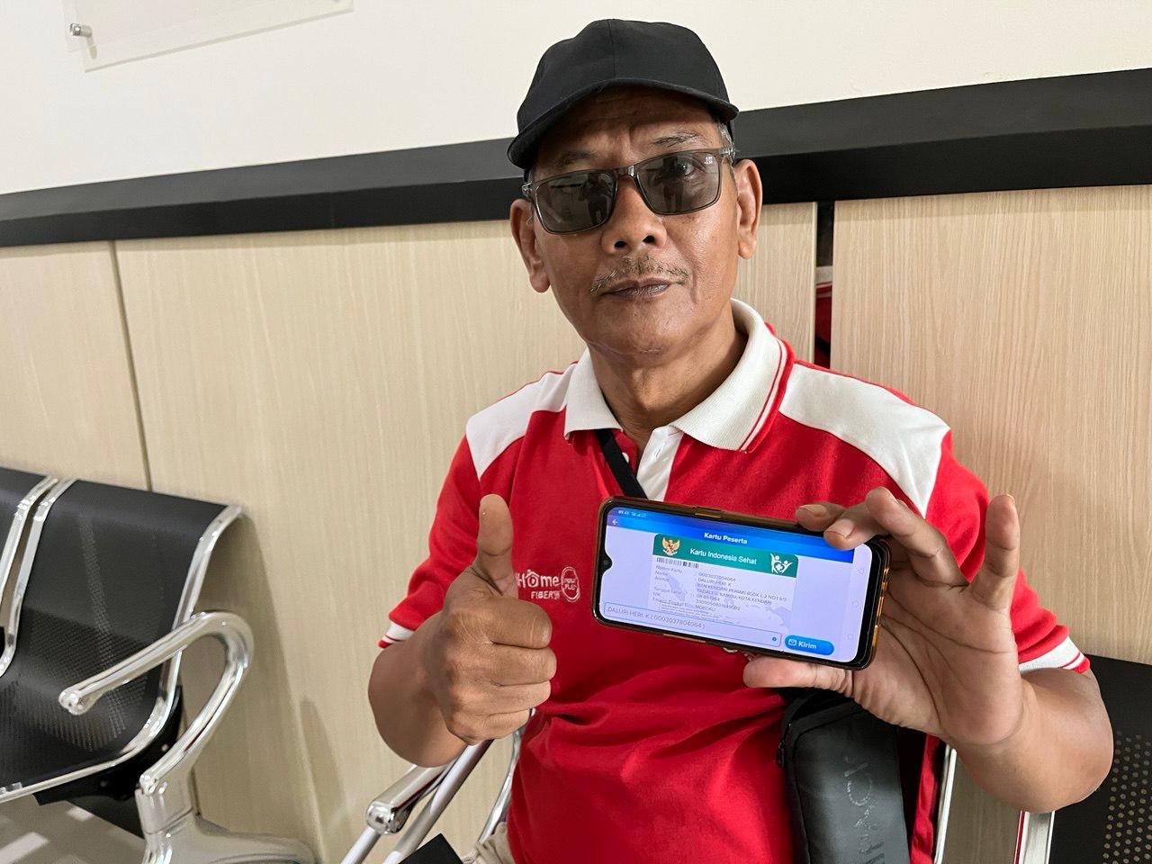 Peserta JKN asal Kendari, Sulawesi Tenggara saat berobat di salah satu rumah sakit di Klaten.&nbsp;