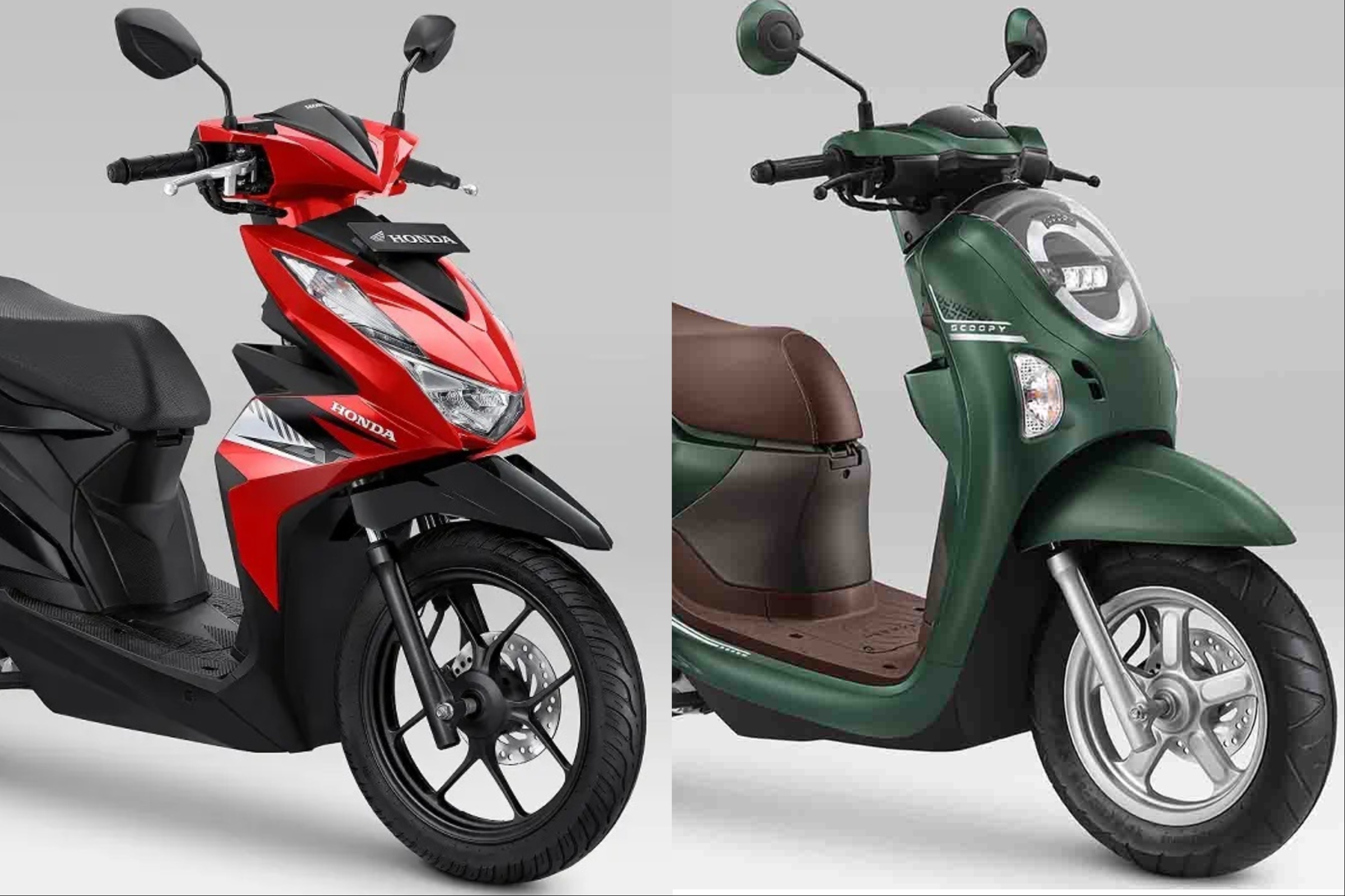 Honda BeAT dan Honda Scoopy sebenarnya berbagi mesin bahkan sasis yang sama, lantas mana yang lebih irit BBM? simak perbandingannya