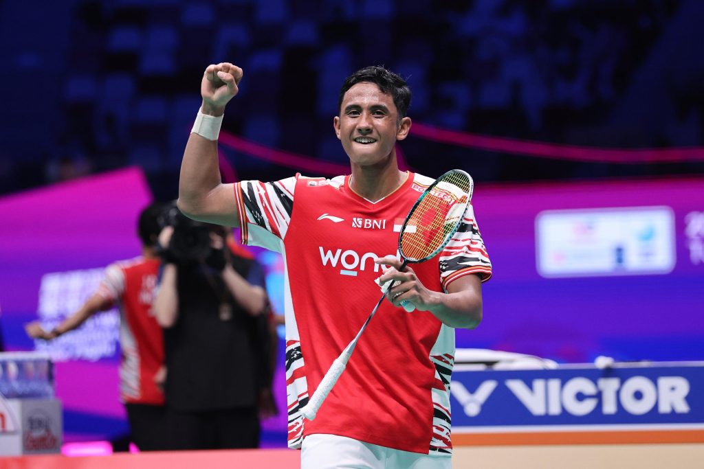 Alwi Farhan saat terjun di Piala Sudirman 2025