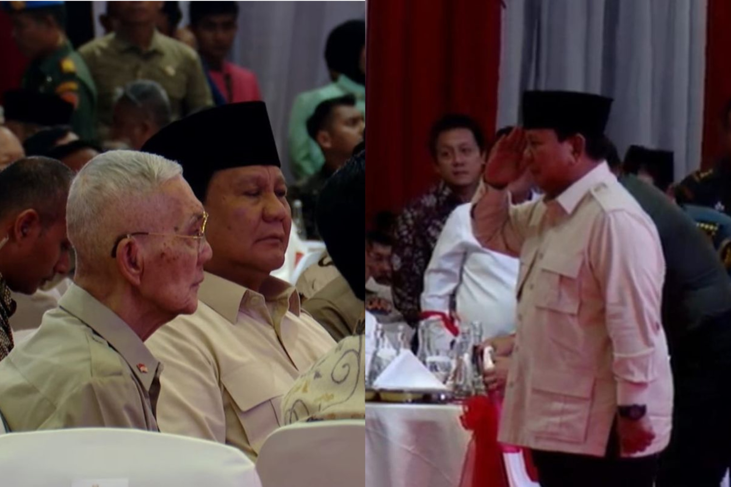 Profil Try Sutrisno, sosok yang dapat hormat Presiden Prabowo Subianto sebelum pidato saat acara Halal Bihalal bersama purnawirawan TNI AD