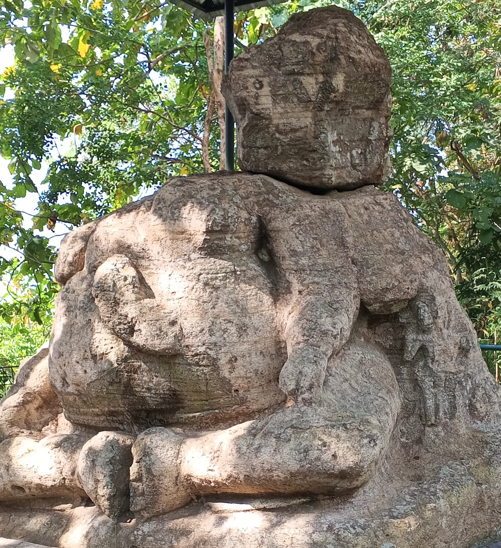 Arca Ganesa di Dusun Dawangsari, Desa Sambirejo, Kecamatan Prambanan, Sleman, Daerah Istimewa Yogyakarta (DIY),
