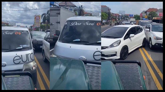 Kesal banyak yang langgar aturan di jalanan Bali, pengemudi Land Rover pukul mundur kendaraan yang lawan arah viral di media sosial