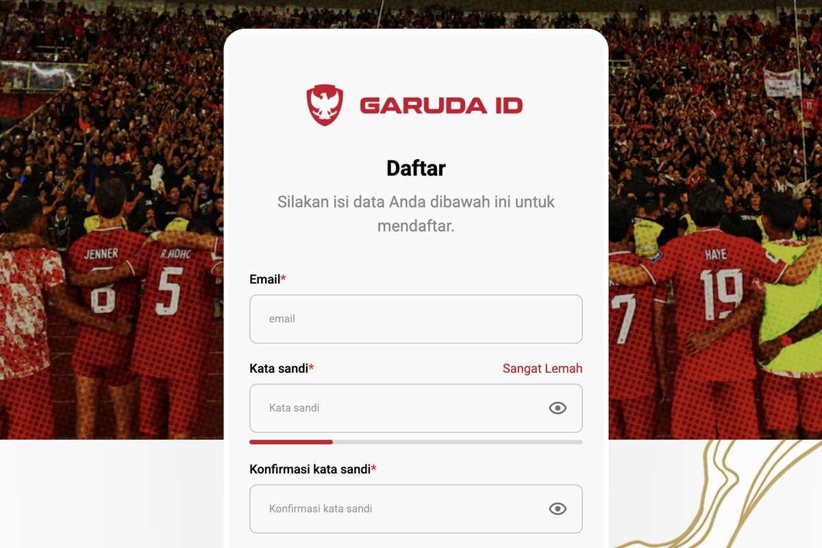 Cara daftar Garuda ID penting diketahui bagi masyarakat yang ingin membeli tiket pertandingan Timnas Indonesia vs China