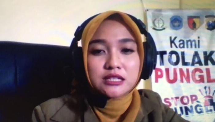 Ida Nurhayati, Sekdes Kendalkemlagi, Lamongan saat hadir dalam kuliah tamu di&nbsp;Program Studi Ilmu Pemerintahan Universitas Brawijaya Malang.