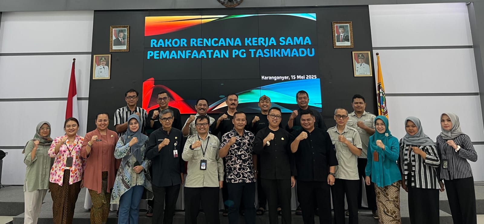 Rakor rencana pengembangan Pabrik Gula Tasikmadu, Karanganyar menjadi wisata heritage. (Rudi Hartono/Radar Solo)