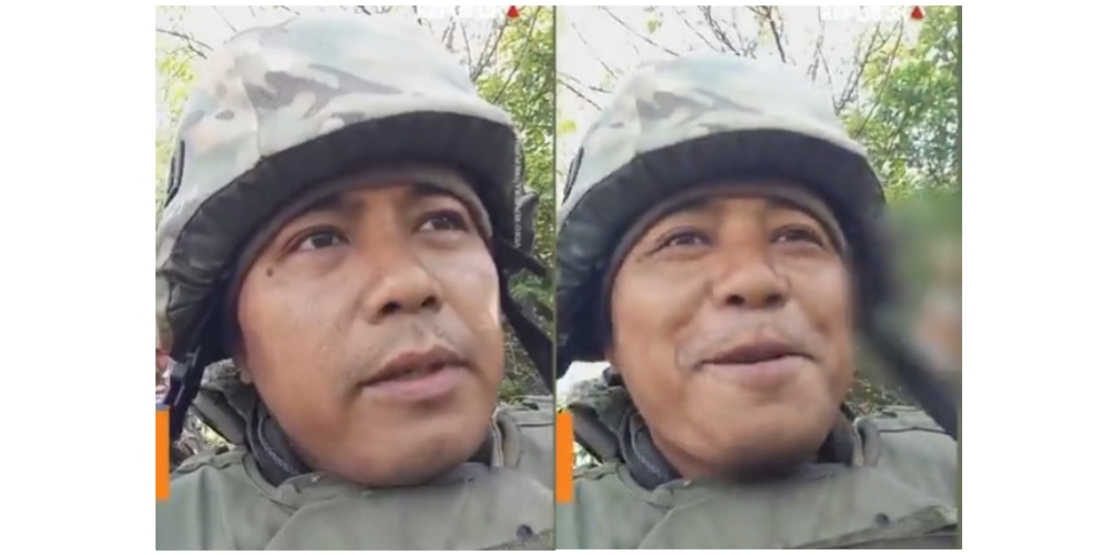 Mantan marinir Satria Arta Kumbara yang terancam kehilangan kewarganegaraan RI setelah gabung dengan tentara Rusia.