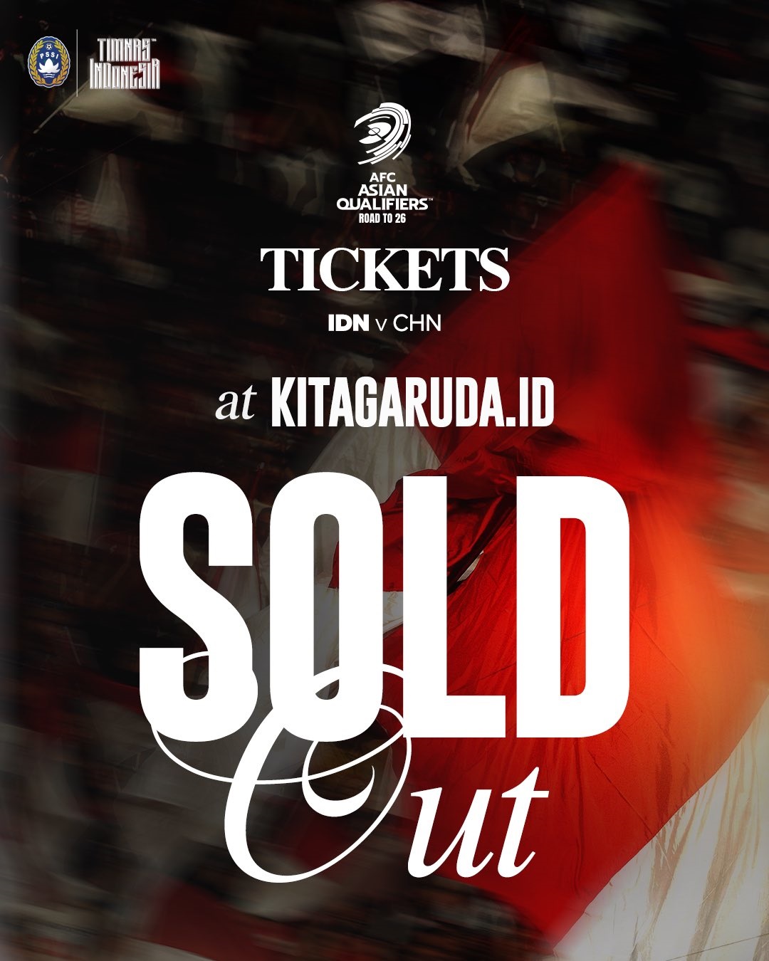 Antusiasme suporter Garuda terlihat jelas menjelang pertandingan penting antara Timnas Indonesia Vs China, tiket langsung ludes terjual