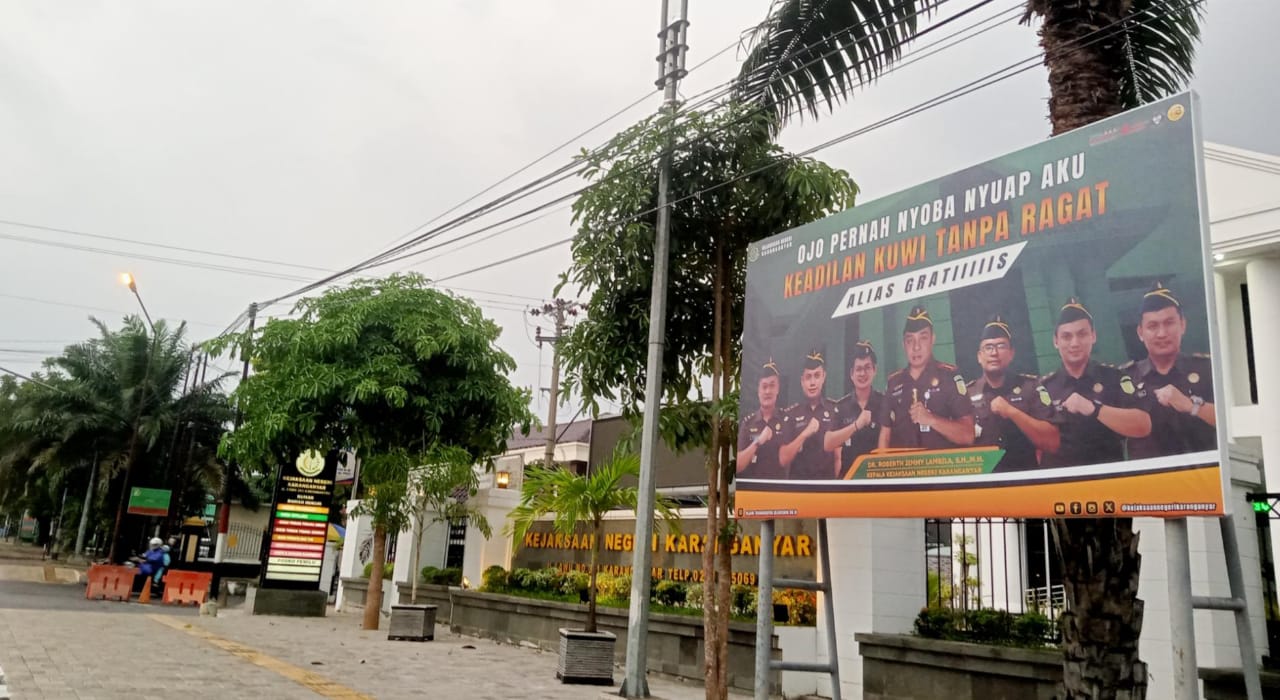 Kantor Kejaksaan Negeri (Kejari) Karanganyar. (Rudi Hartono/Radar Solo)