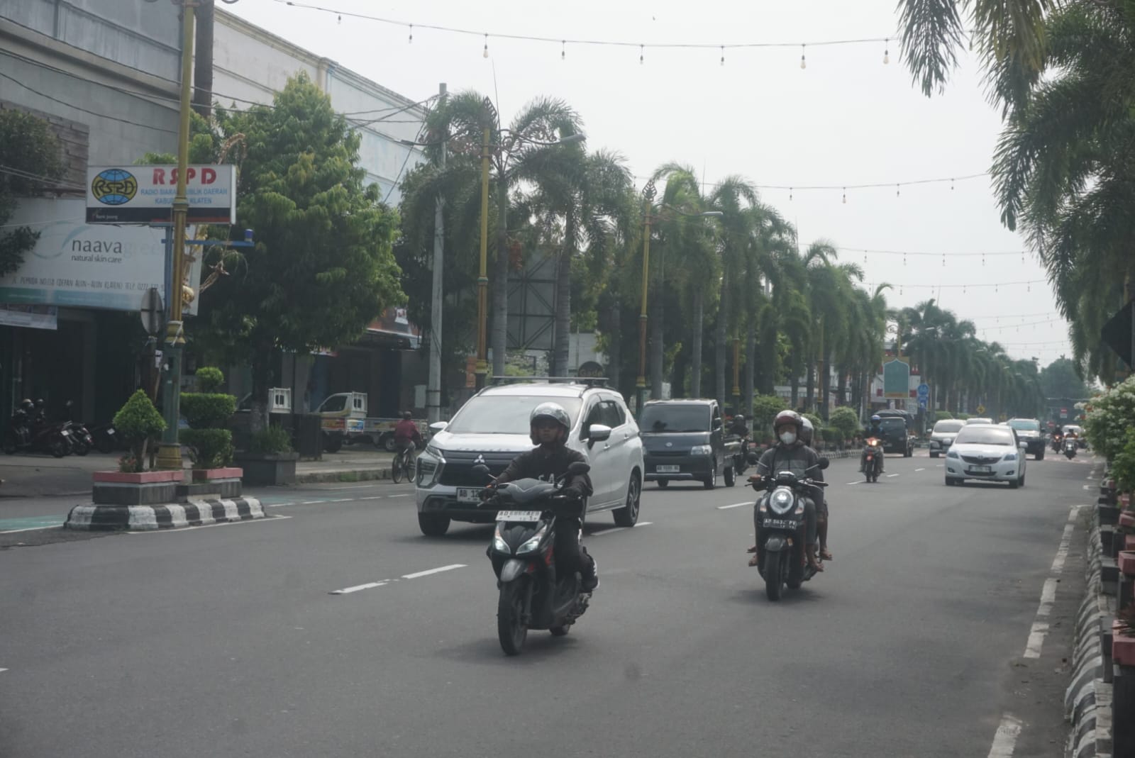 Ruas Jalan Pemuda, Kecamatan Klaten Tengah yang direncanakan menjadi lokasi CFD Klaten. (Angga Purenda/Radar Solo)