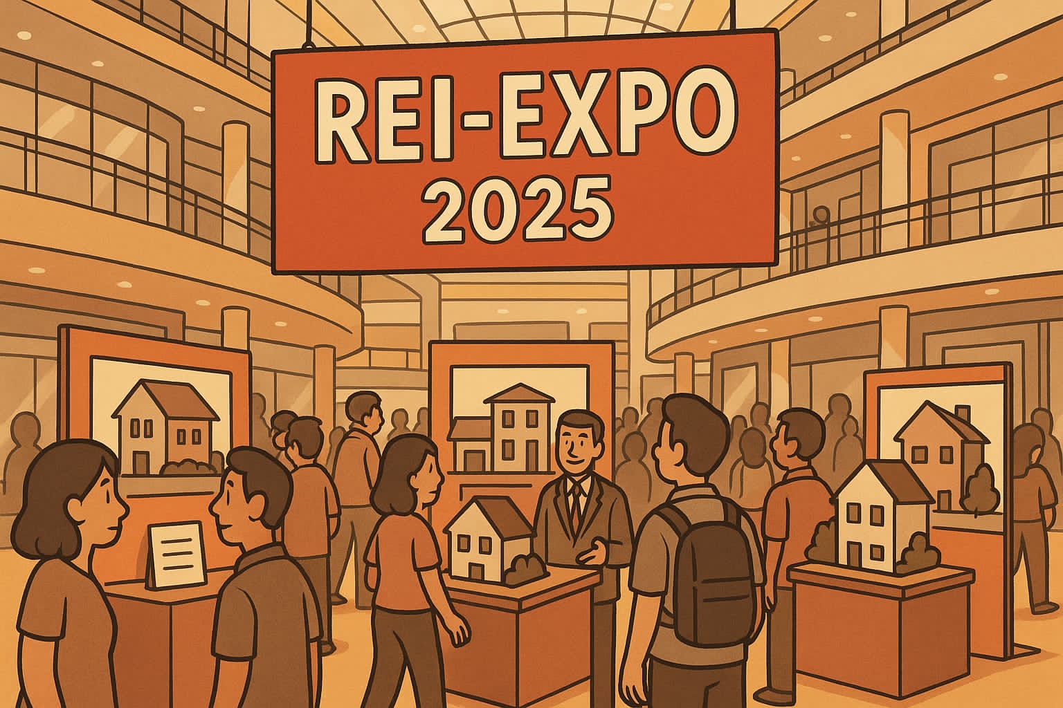Ilustrasi pameran properti REI-EXPO 2025 di sebuah mal di Kota Solo.