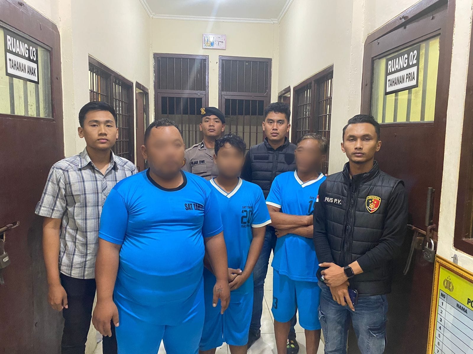 Sejumlah pelaku yang diamankan polisi dalam Operasi Aman Candi 2025.