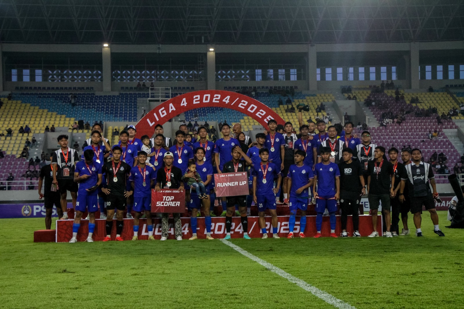 HASIL TERBAIK: Skuad Persika Karanganyar jadi runner up Liga 4 Nasional musim ini, usai kalah dari Tri Brata Rafflesia FC di Stadion Manahan,&nbsp;Selasa sore (27/5/2025).
