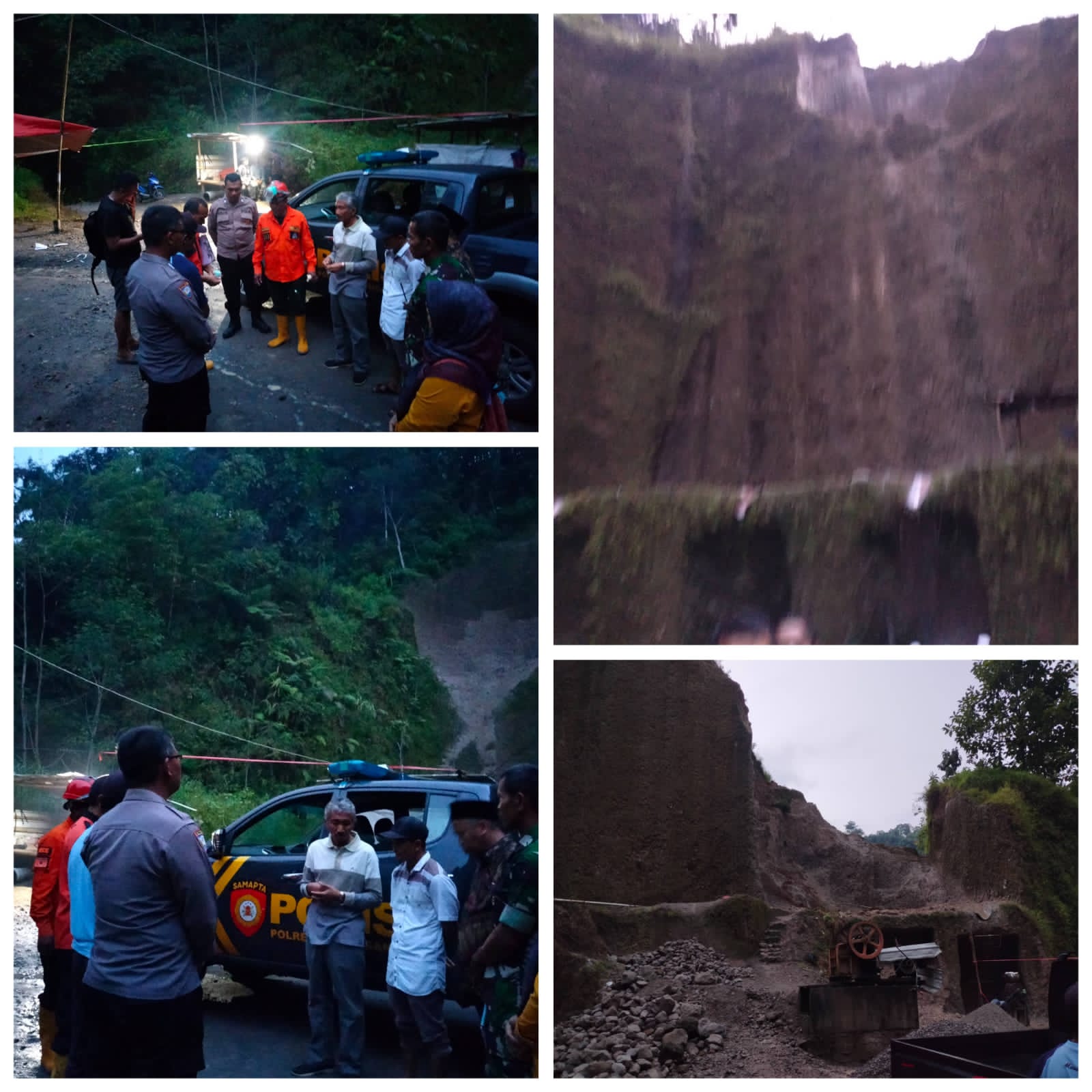 Tambang ilegal di Dusun Gunung Lading, Desa Beruk, Jatiyoso yang telap ditutup.