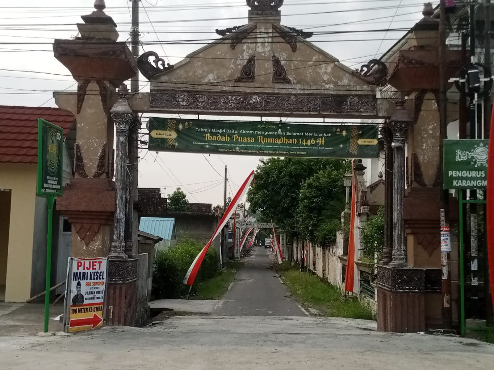 Kondisi Desa Pelemgadung, Kecamatan Karangmalang, Sragen. (Ahmad Khairudin/Radar Solo)