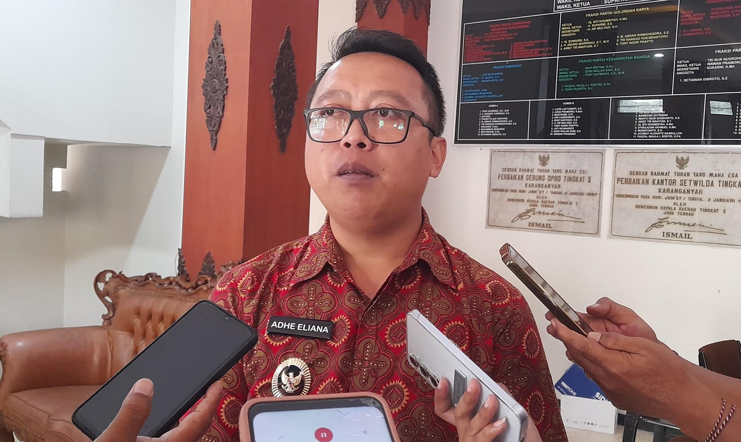 Wakil Bupati Karanganyar Adhe Eliana. (Rudi Hartono/Radar Solo)