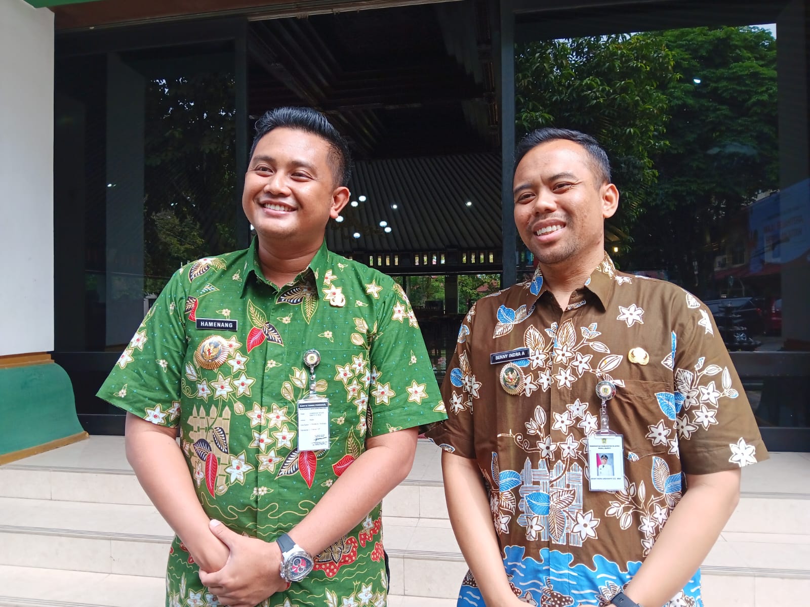 Bupati Klaten Hamenang Wajar Ismoyo dan Wakil Bupati Klaten Benny Indra Ardhianto