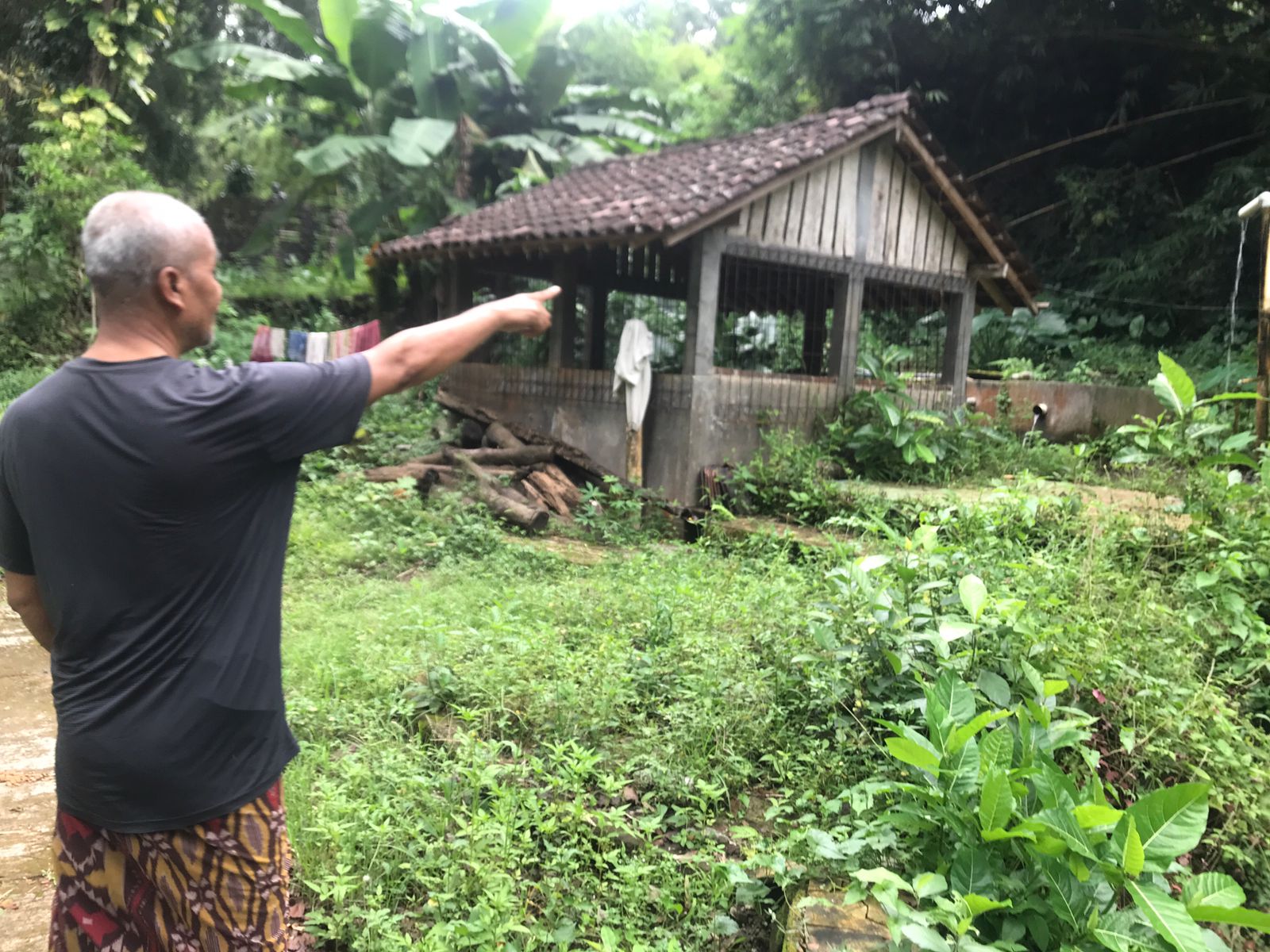 Kondisi Wisata Kampung Air di Desa Kragilan, Kecamatan Mojosongo, Boyolali yang memprihatinkan.