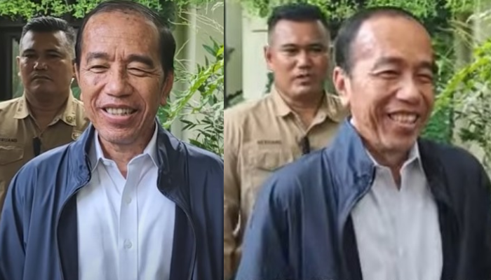 Penampilan Jokowi yang dinilai berbeda, terutama pada kulit wajah dan rambut.