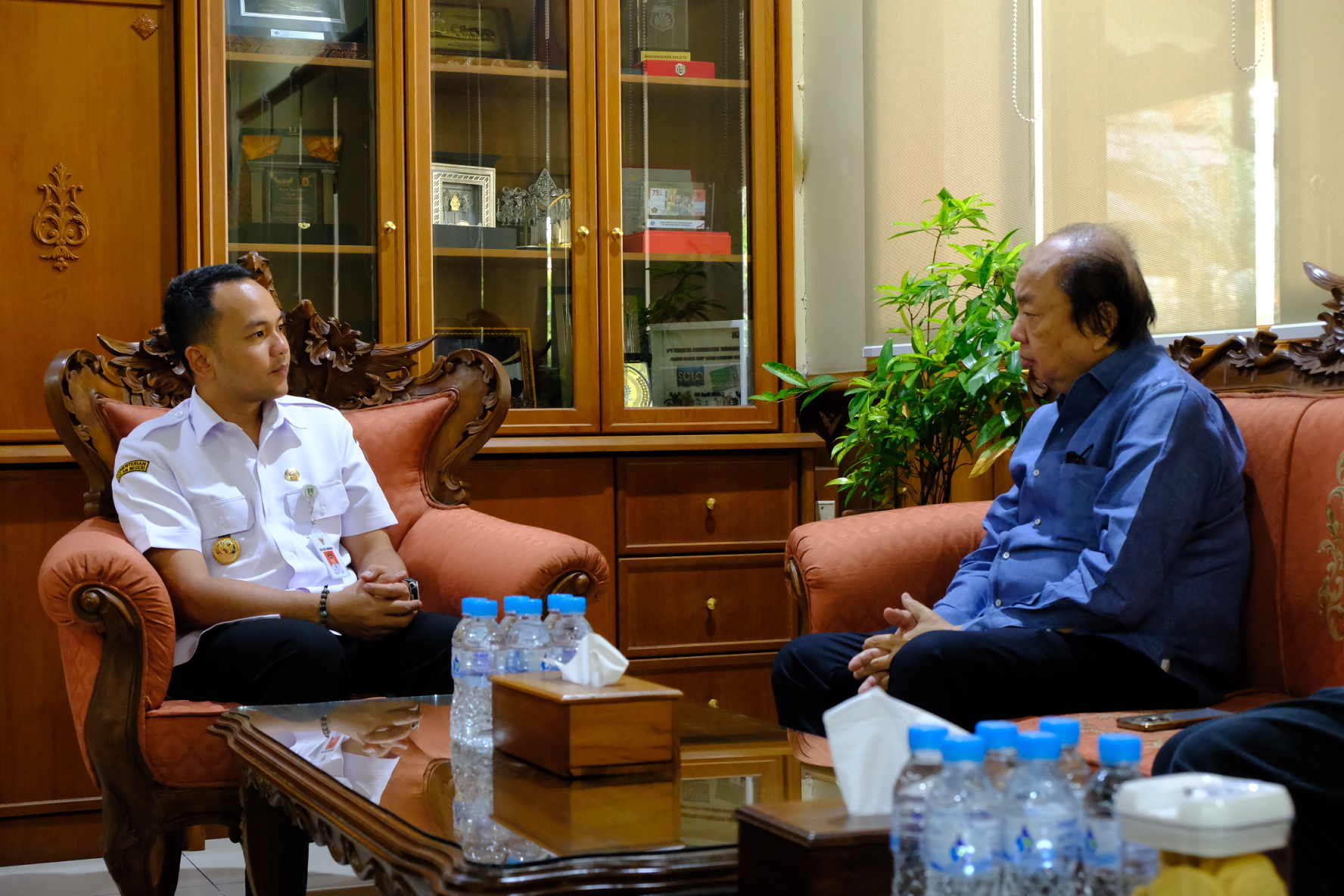 KOORDINASI: Wali Kota Solo Respati Ardi bertemu Dato Sri Tahir, founder Tahir Foundation,&nbsp;Kamis (4/6/2025)