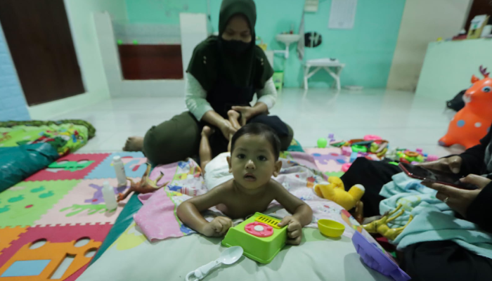 Pelayanan baby spa gratis untuk tangani stunting di Kota Solo.