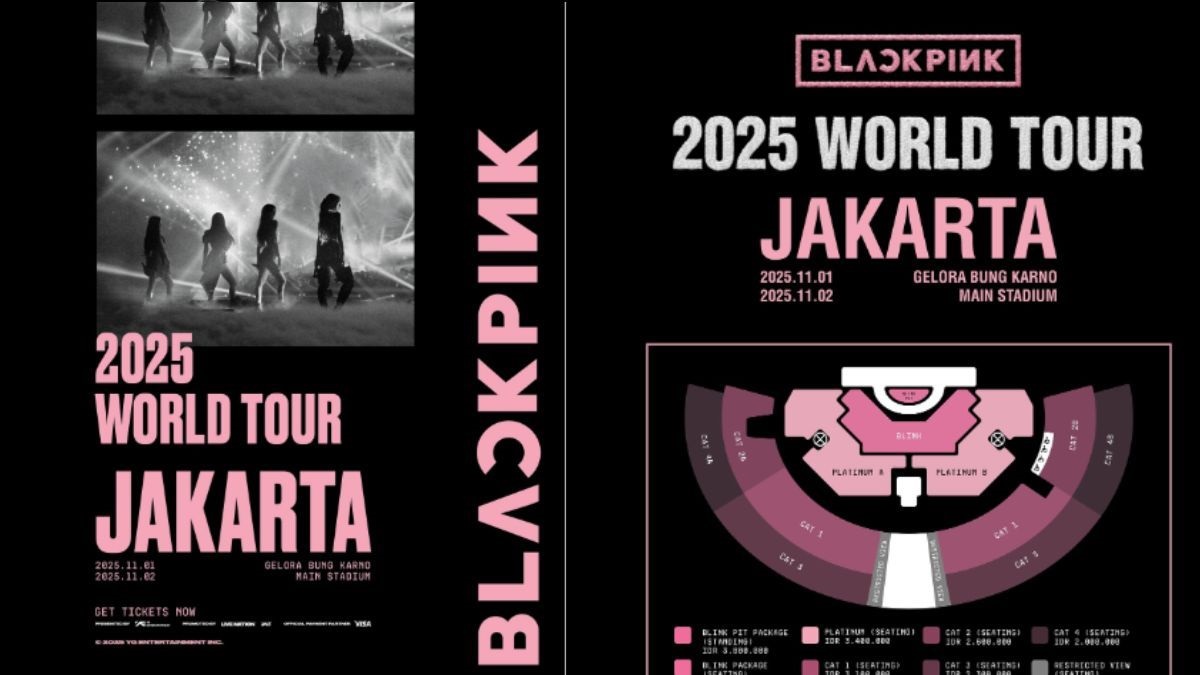 Penjualan tiket presale konser BLACKPINK di Stadion Utama Gelora Bung Karno (SUGBK) pada 1-2 November 2025 dimulai hari ini, Selasa, 10 Juni 2025