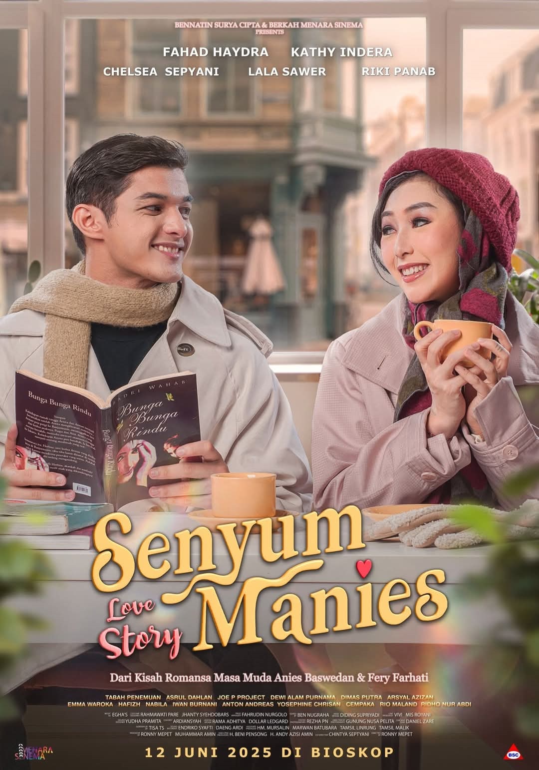 Kisah cinta nyata Anies Baswedan dan Fery Farhati hadir di film Senyum Manies Love Story, tayang mulai 12 Juni 2025 di bioskop Indonesia
