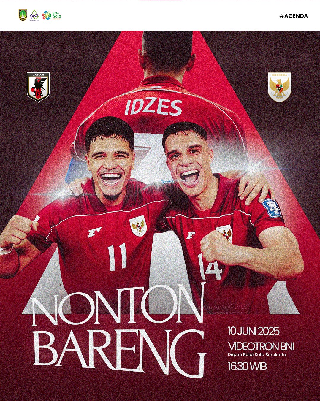 Nobar Timnas Indonesia Videotron Balaikota Solo