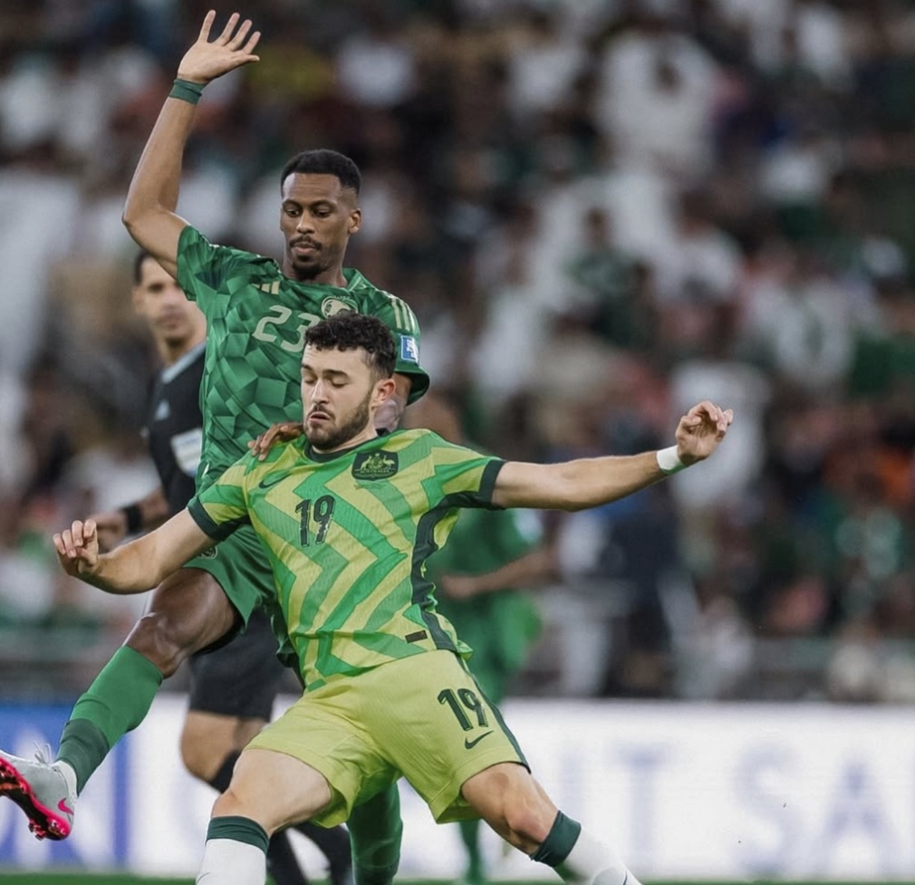 SARAT GENGSI: Laga Arab Saudi vs Australia di King Abdullah Sports City, Rabu (11/6/2025), dalam Kualifikasi Piala Dunia 2026 zona Asia putaran ketiga.