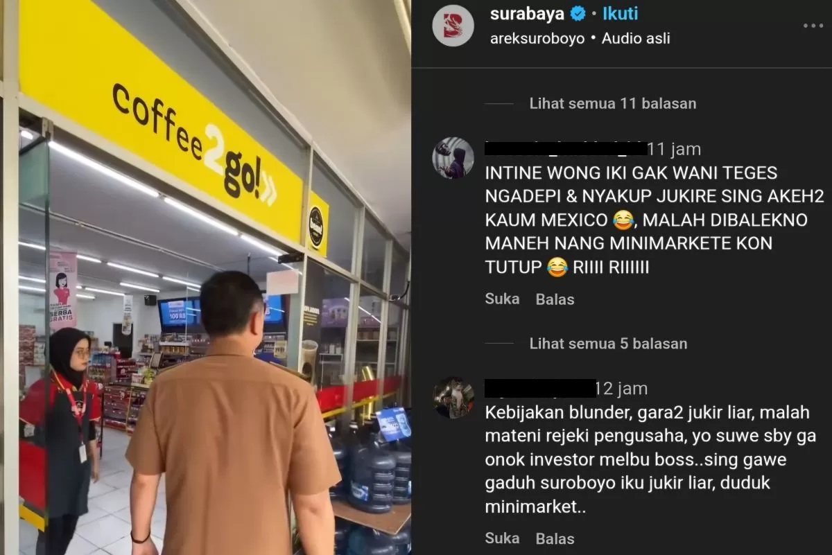 Viral! Wali Kota Surabaya Segel Parkiran Minimarket karena Jukir Liar, Warganet Heboh Beri Beragam Komentar
