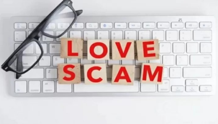 Ilustrasi love scamming.