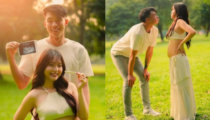 Potret Nita Vior dan Vincent Kosasih saat umumkan kehamilan anak pertama.