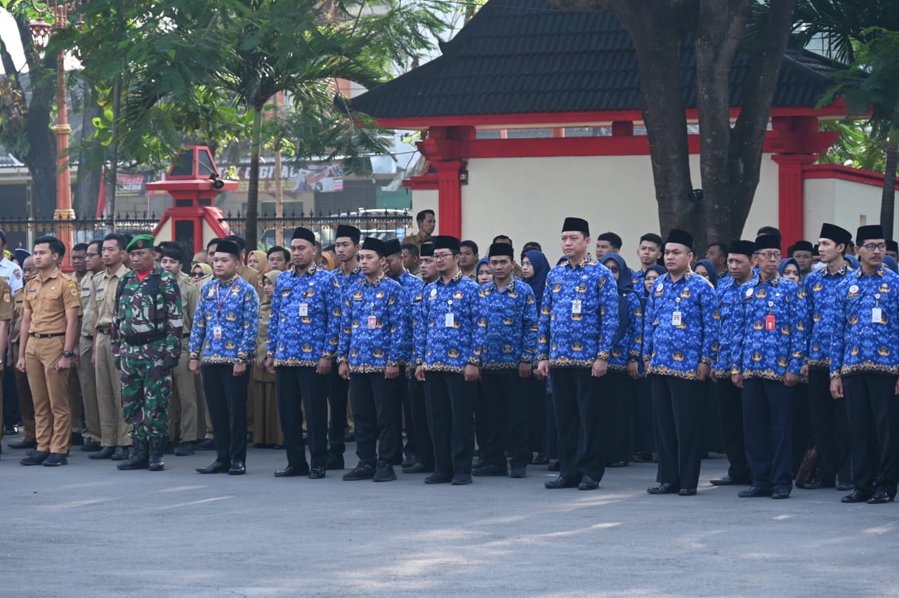 Ilustrasi apel ASN di lingkungan Pemkab Sukoharjo.