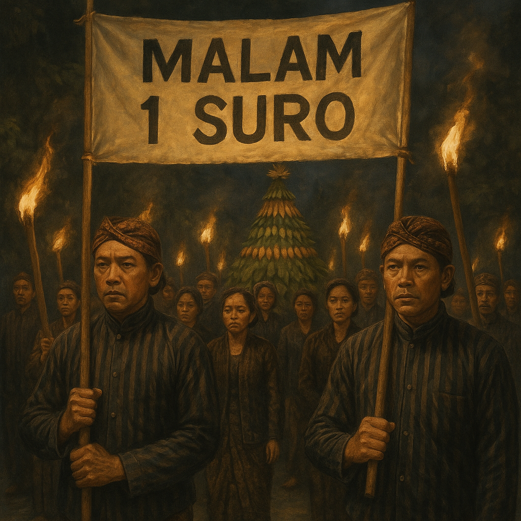 Ilustrasi peringatan malam 1 Suro.