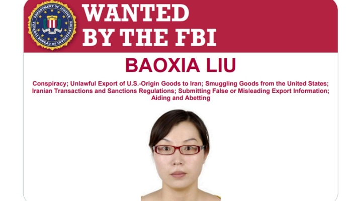 FBI memburu Baoxia Liu, yang diduga punya peran dalam memanasnya konflik Iran-Israel.
