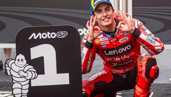Marc Marquez berhasil memenangkan sprint race MotoGP Italia 2025 di Sirkuit Mugello, Sabtu (21/6/2025).