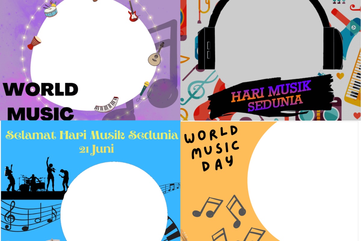 10 Link Twibbon Hari Musik Sedunia 2025 pada 21 juni 2025, Paling Lengkap Terbaru dan Cara Pakainya, Gratis Tinggal Pasang Foto!