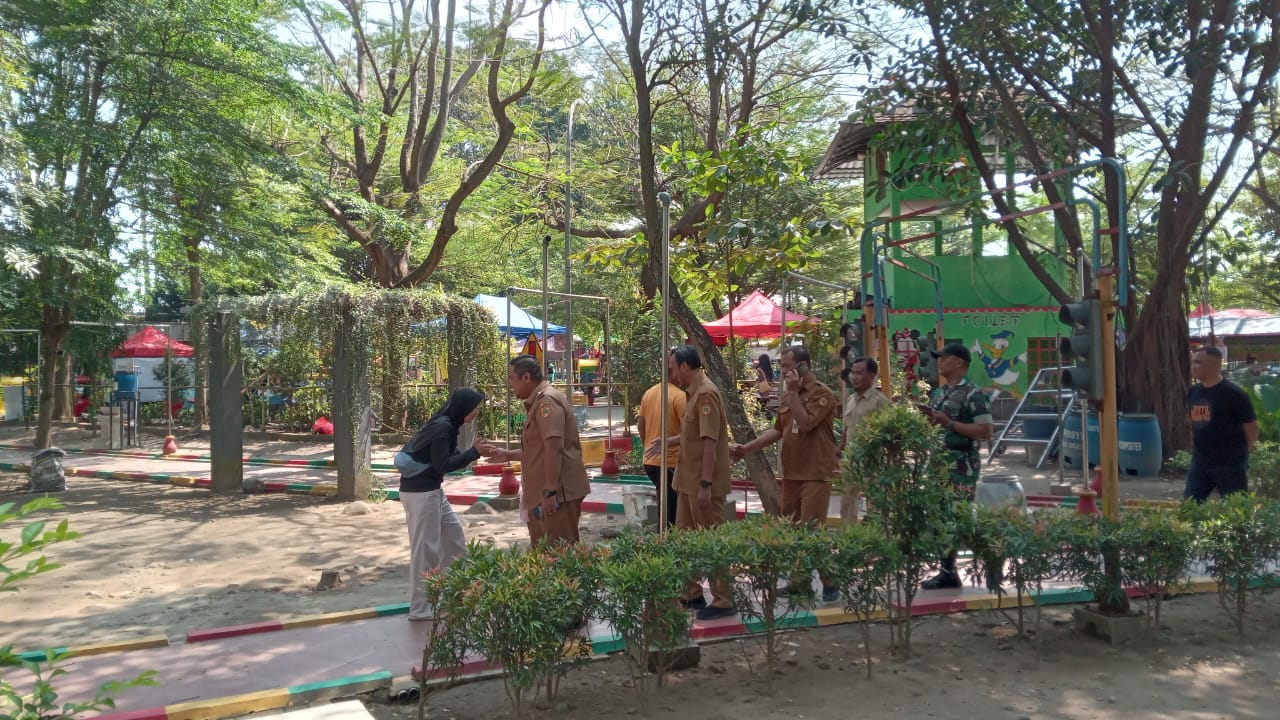 Camat Sukoharjo Havid Danang Purnomo Widodo cek kesiapan Gerebeg Pakujoyo, Selasa (24/6).