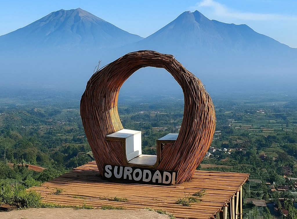 Salah satu spot foto menarik di Surodadi village Boyolali